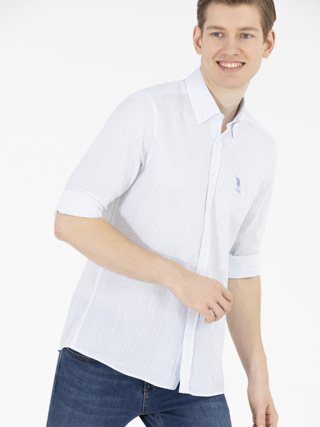 Рубашка US Polo модель G081GL004.000.1583992.VR036 Фото