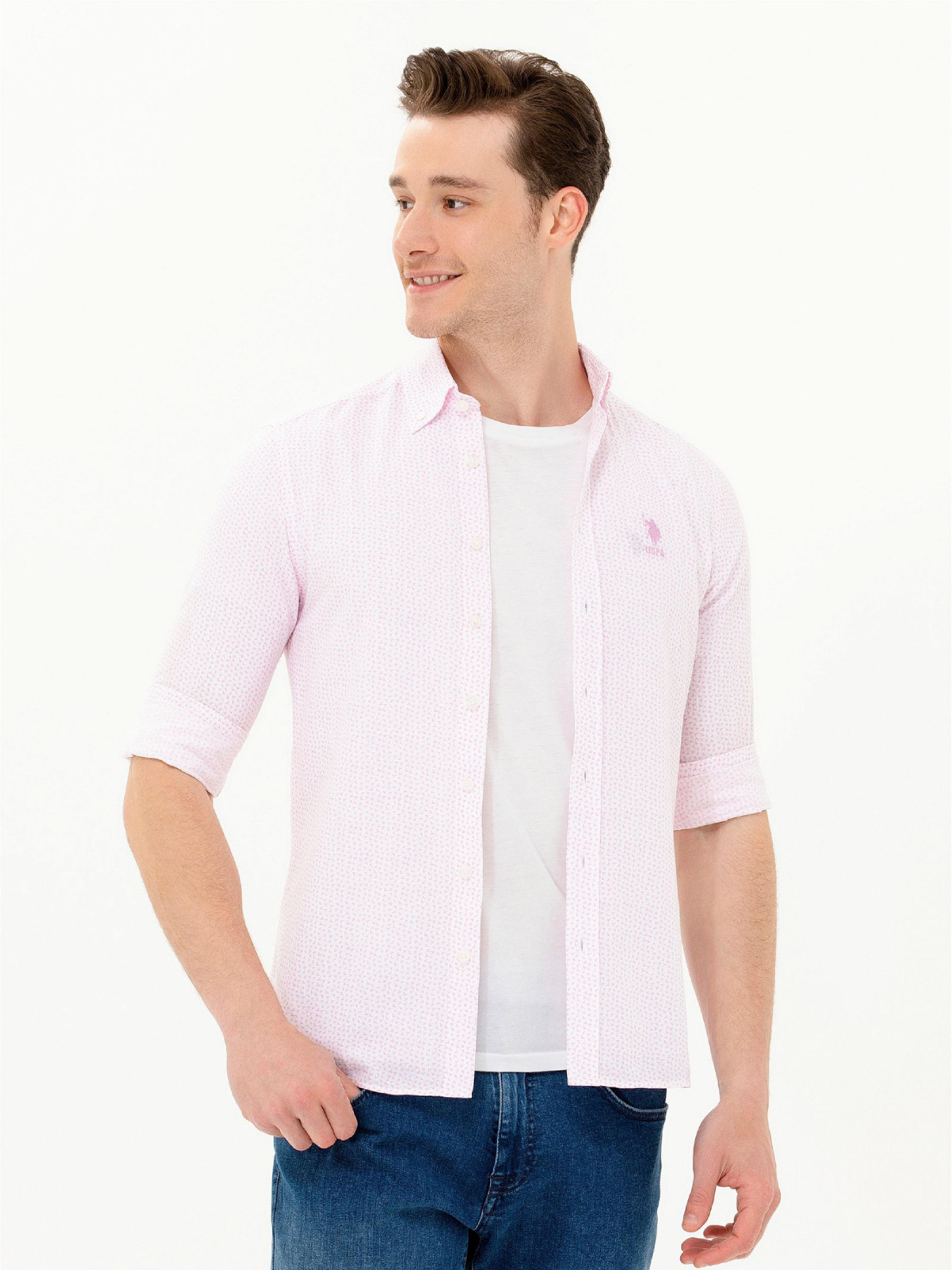 Сорочка повсякденна US Polo модель USPAINT.1583992.VR211 Фото