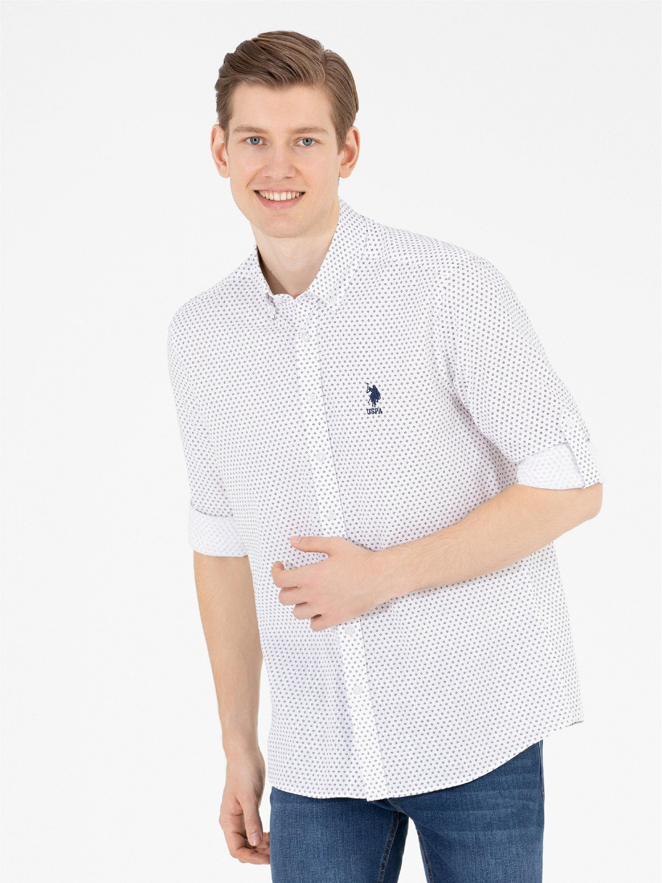 Рубашка US Polo модель G081GL004.000.1584093.VR033 Фото