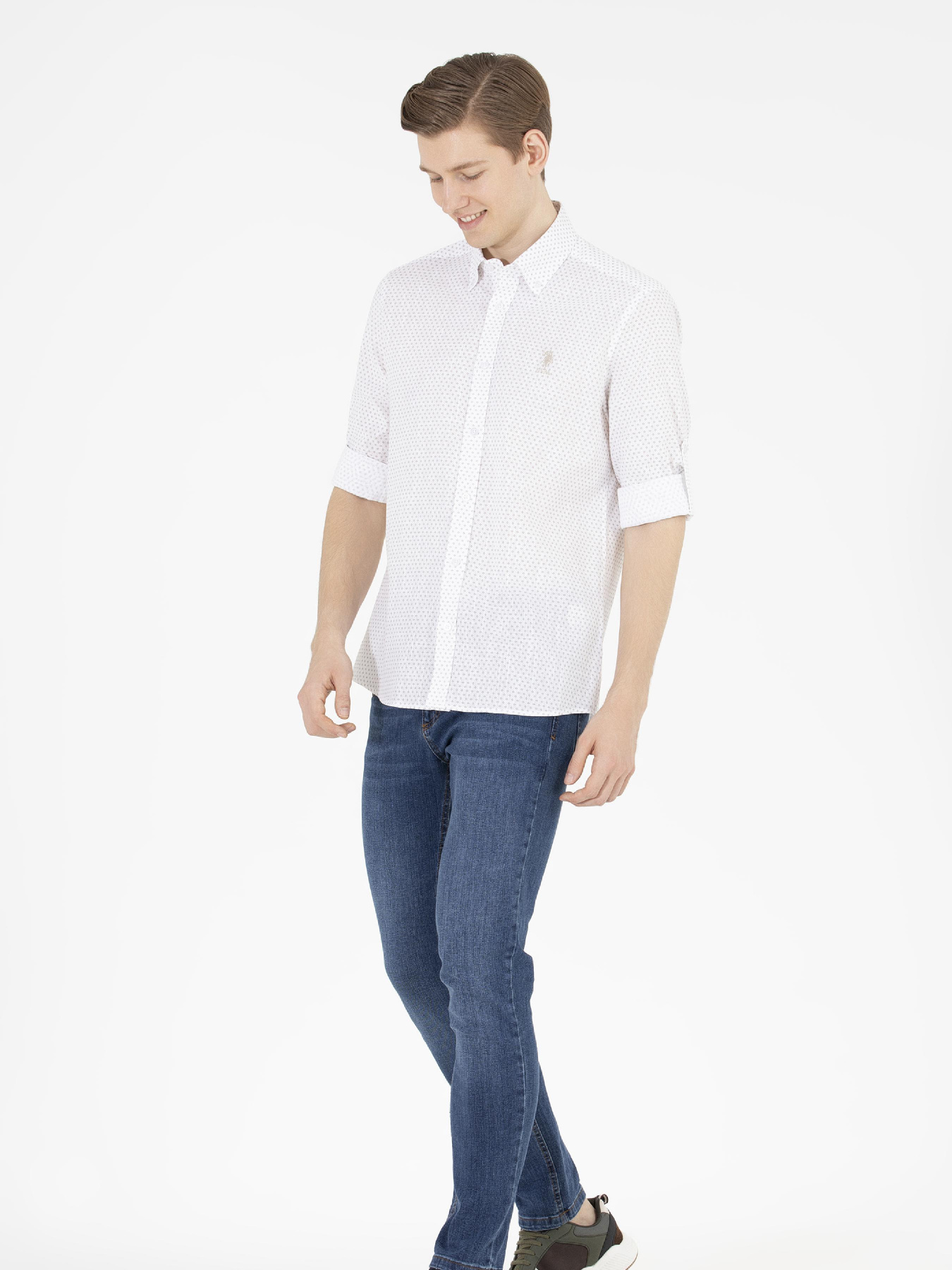 Рубашка повседневная US Polo модель G081GL004.000.1584093.VR049 Фото