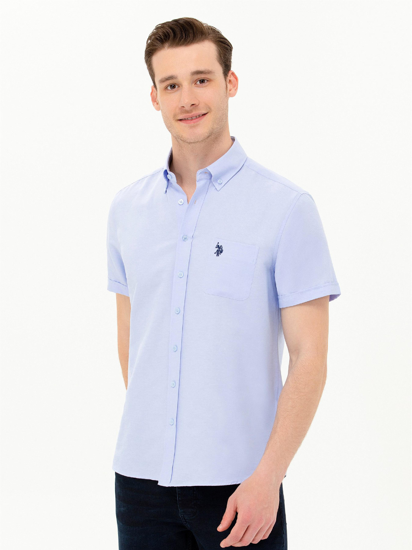 Рубашка US Polo модель USPAINT.1570767.VR036 Фото