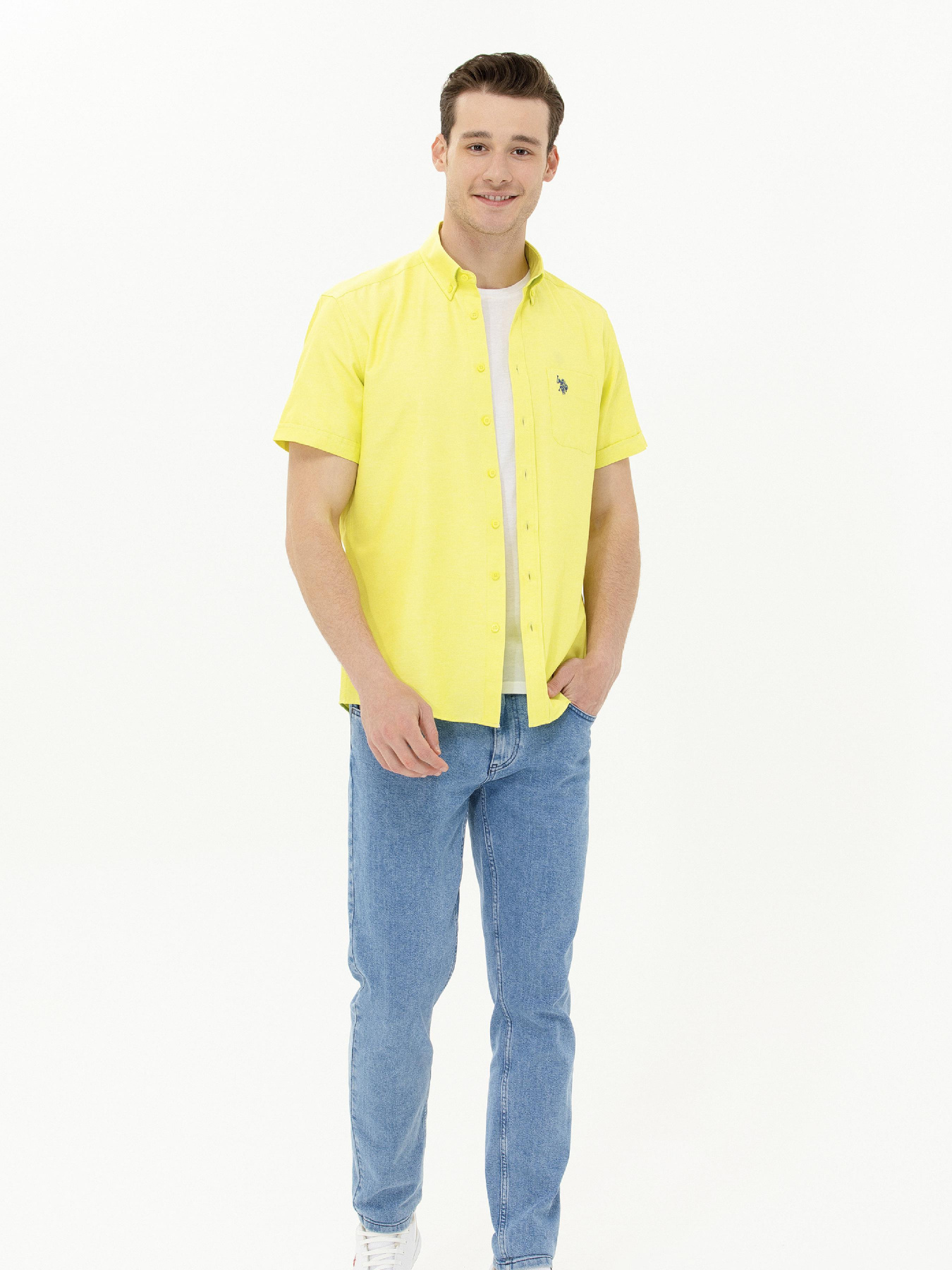 Рубашка US Polo модель USPAINT.1570767.VR168 Фото