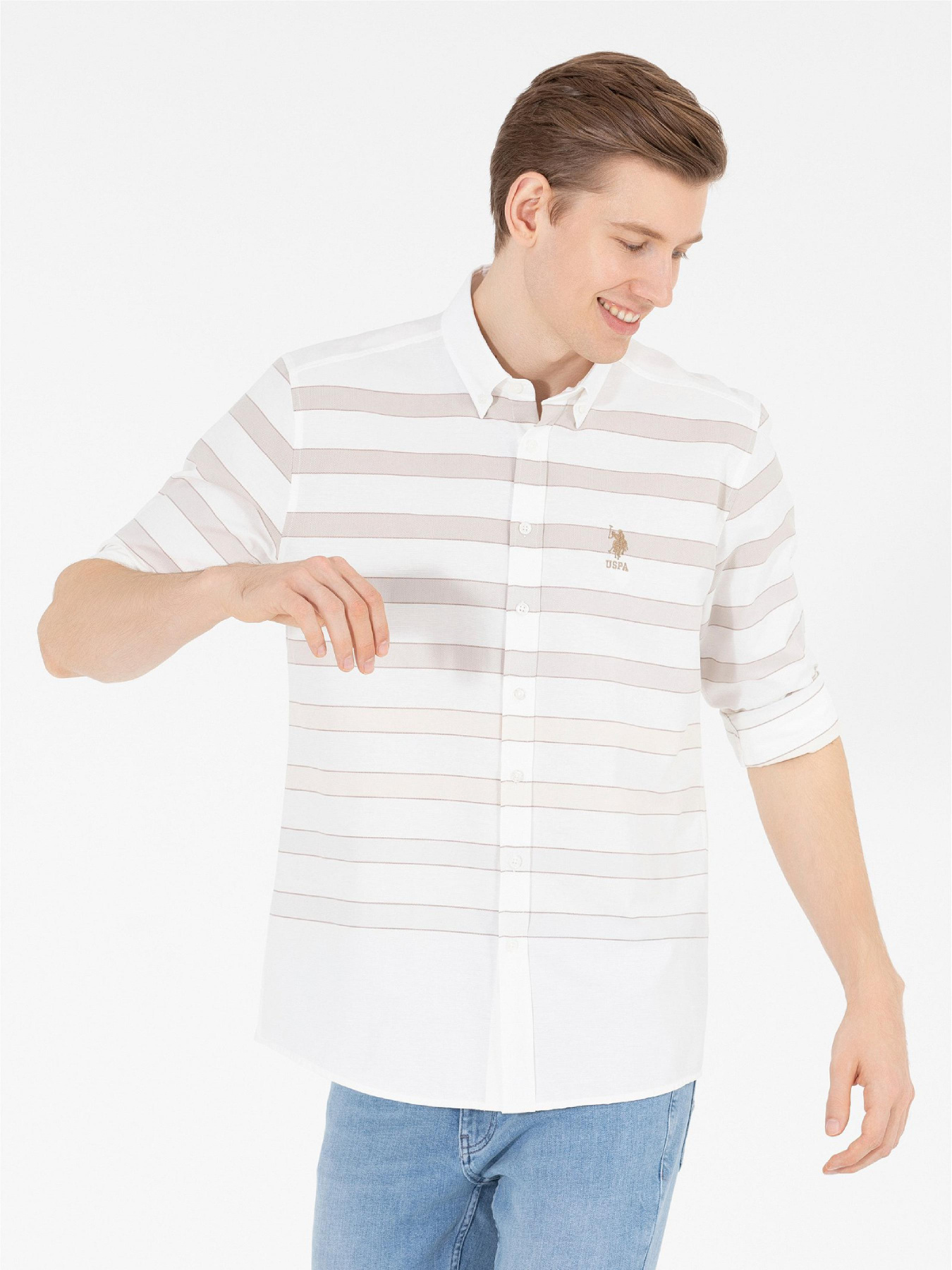 Рубашка US Polo модель G081GL004.000.1579397.VR049 Фото