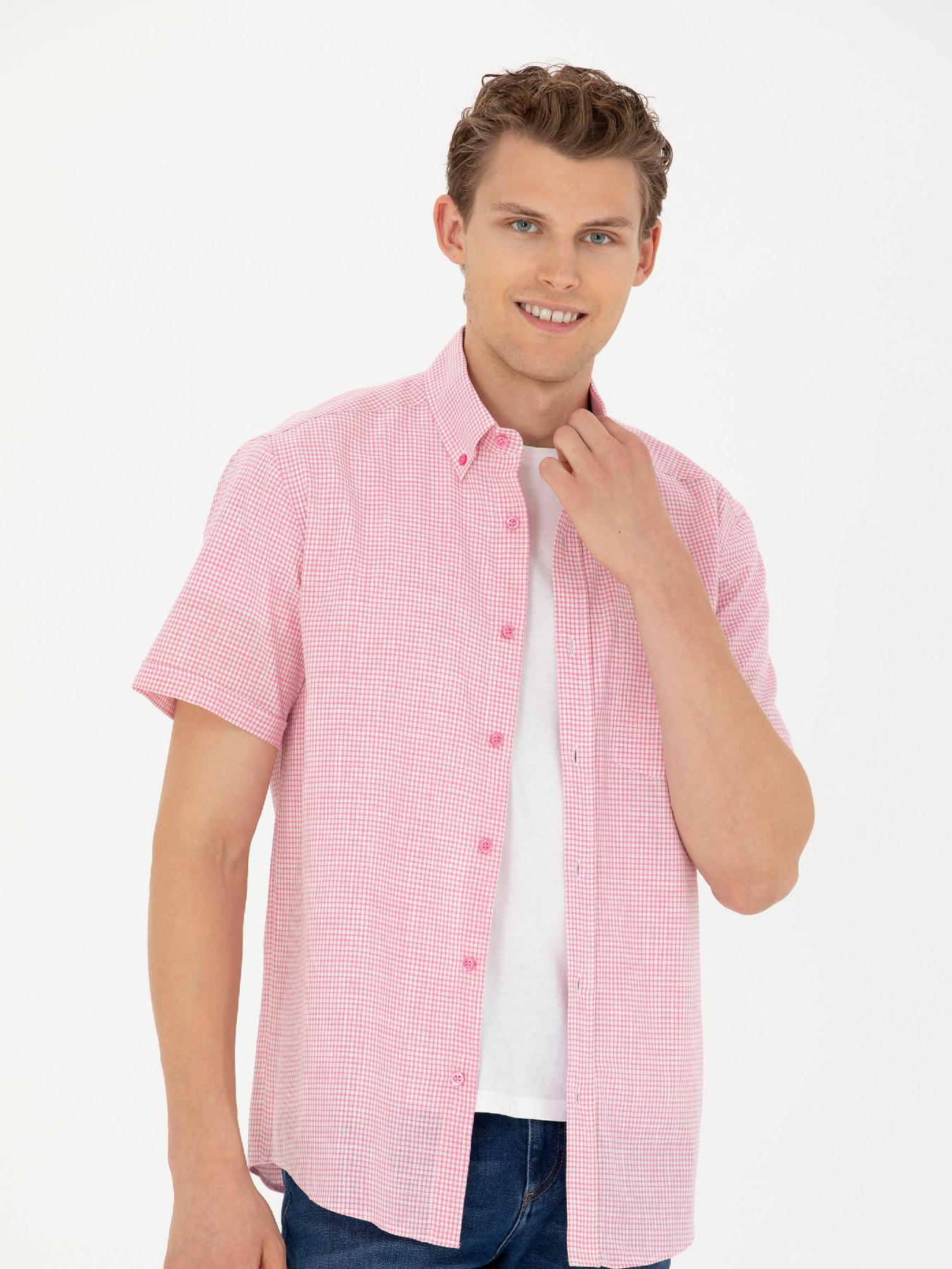 Рубашка US Polo модель USPAINT.1579694.VR041 Фото