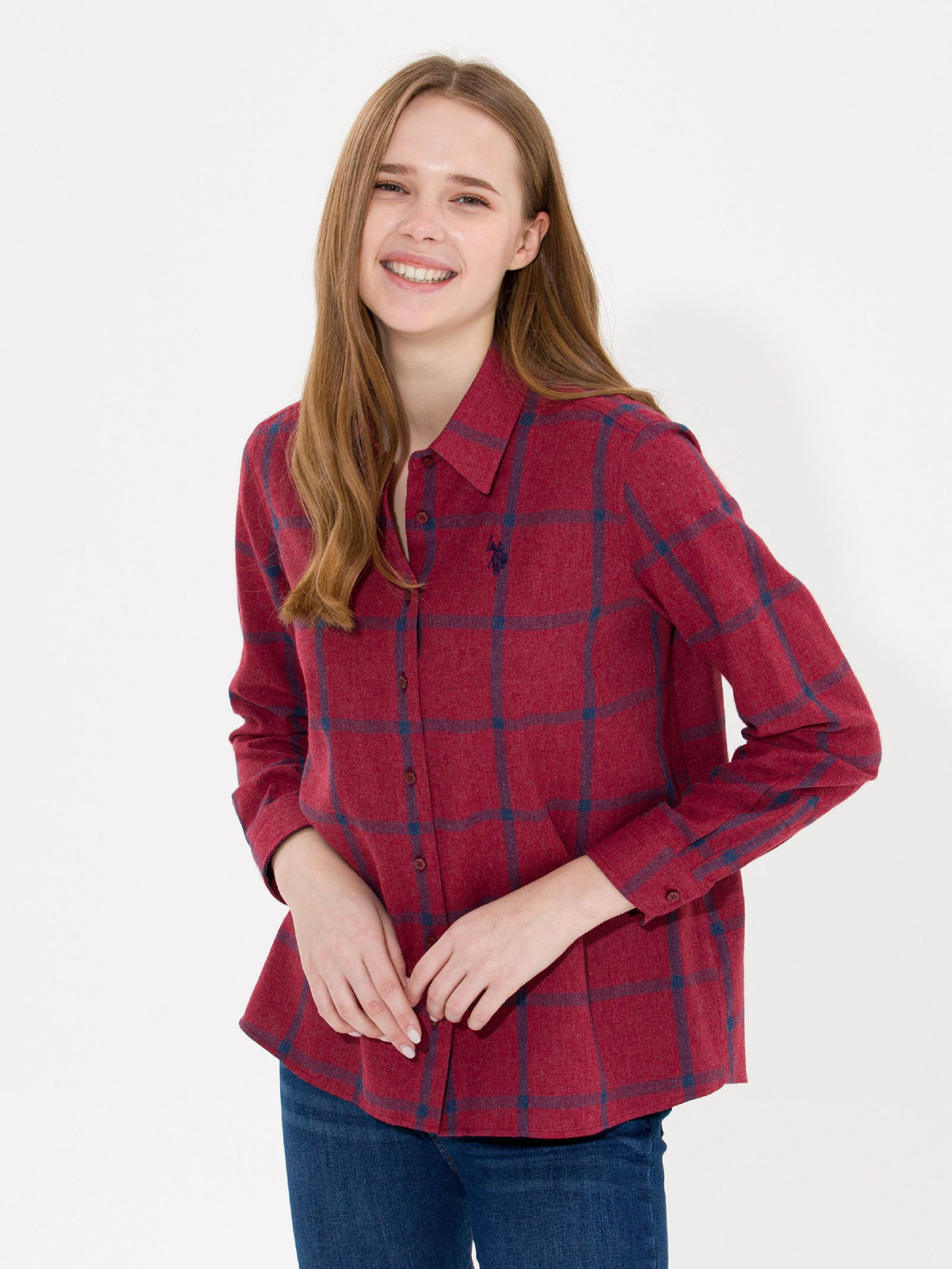 Рубашка US Polo модель G082SZ004.000.1563822.VR014 Фото