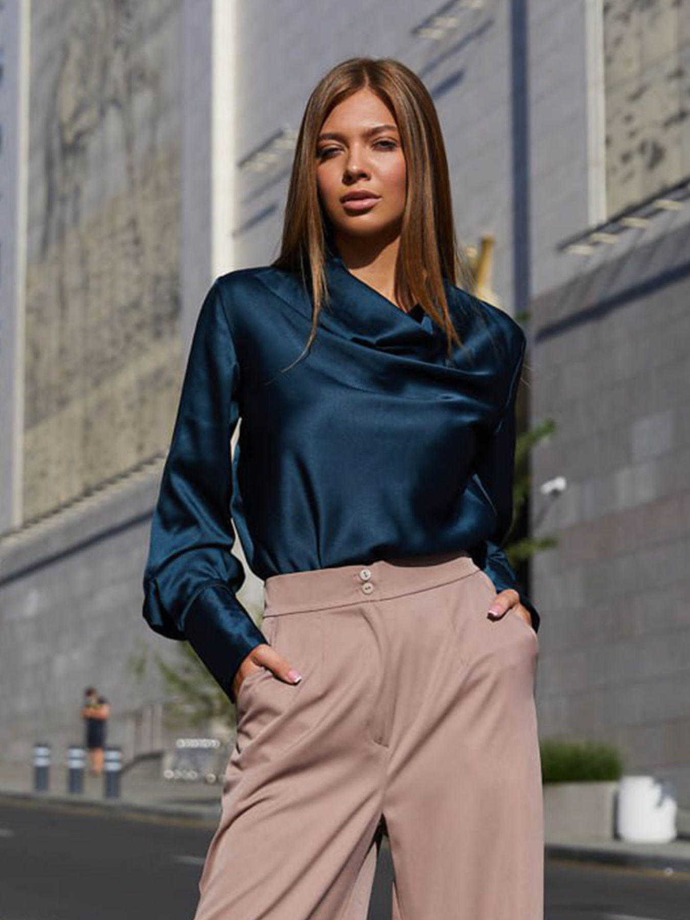 Блуза Jadone Fashion модель Bluza_Kamilla_izumrud Фото