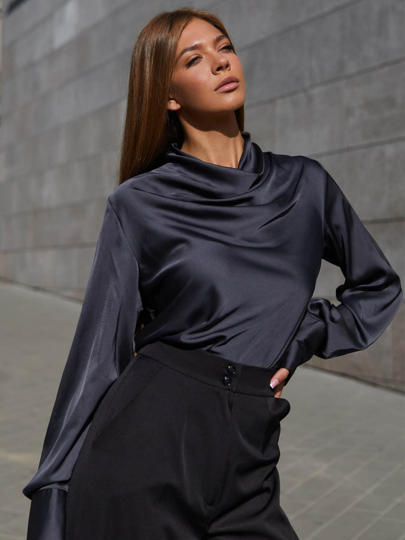 Блуза Jadone Fashion модель Bluza_Kamilla_black Фото
