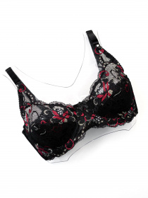 Бюстгальтер ISSA Plus модель BL2-877_черный_красный Фото