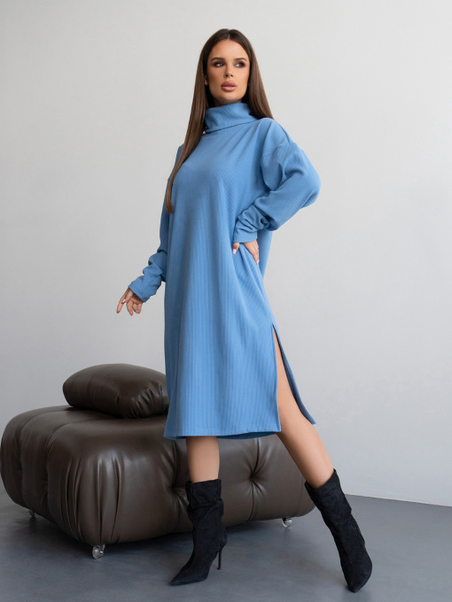 Сукня міді ISSA Plus модель 14433_голубой Фото