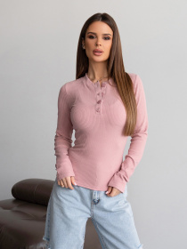 Лонгслив ISSA Plus модель 14435_розовый Фото