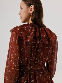 Сукня міді Alnest модель AN 142 Фото