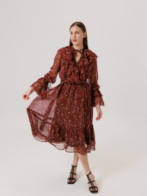 Сукня міді Alnest модель AN 142 Фото