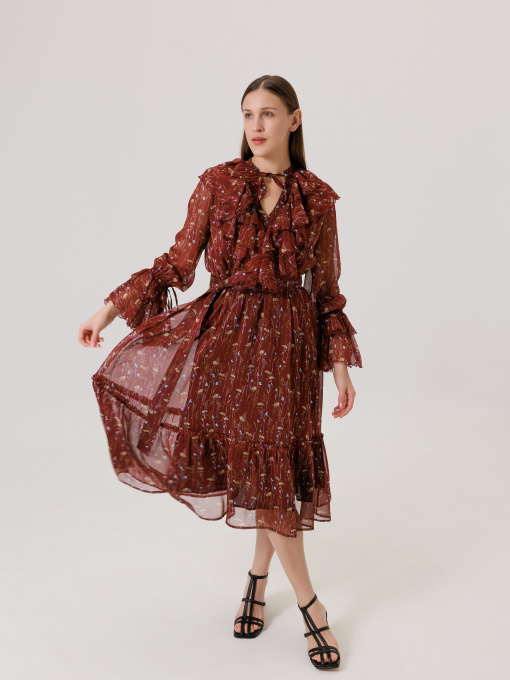 Платье миди Alnest модель AN 142 Фото