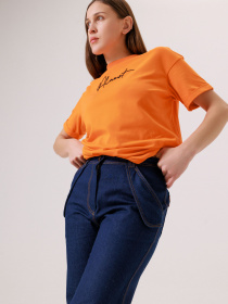 Широкі джинси Alnest модель AN264 Широкі джинси Alnest модель AN264 Фото