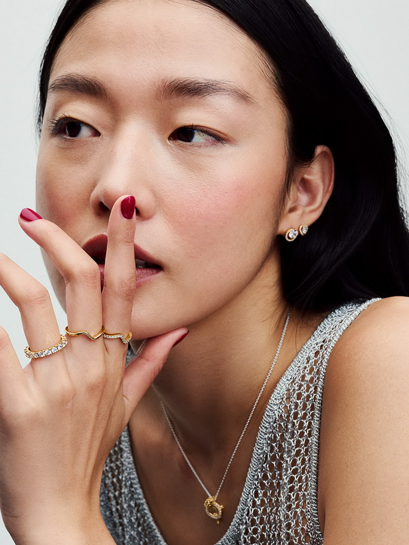 Каблучки PANDORA модель 163095C00 Каблучки PANDORA модель 163095C00 Фото