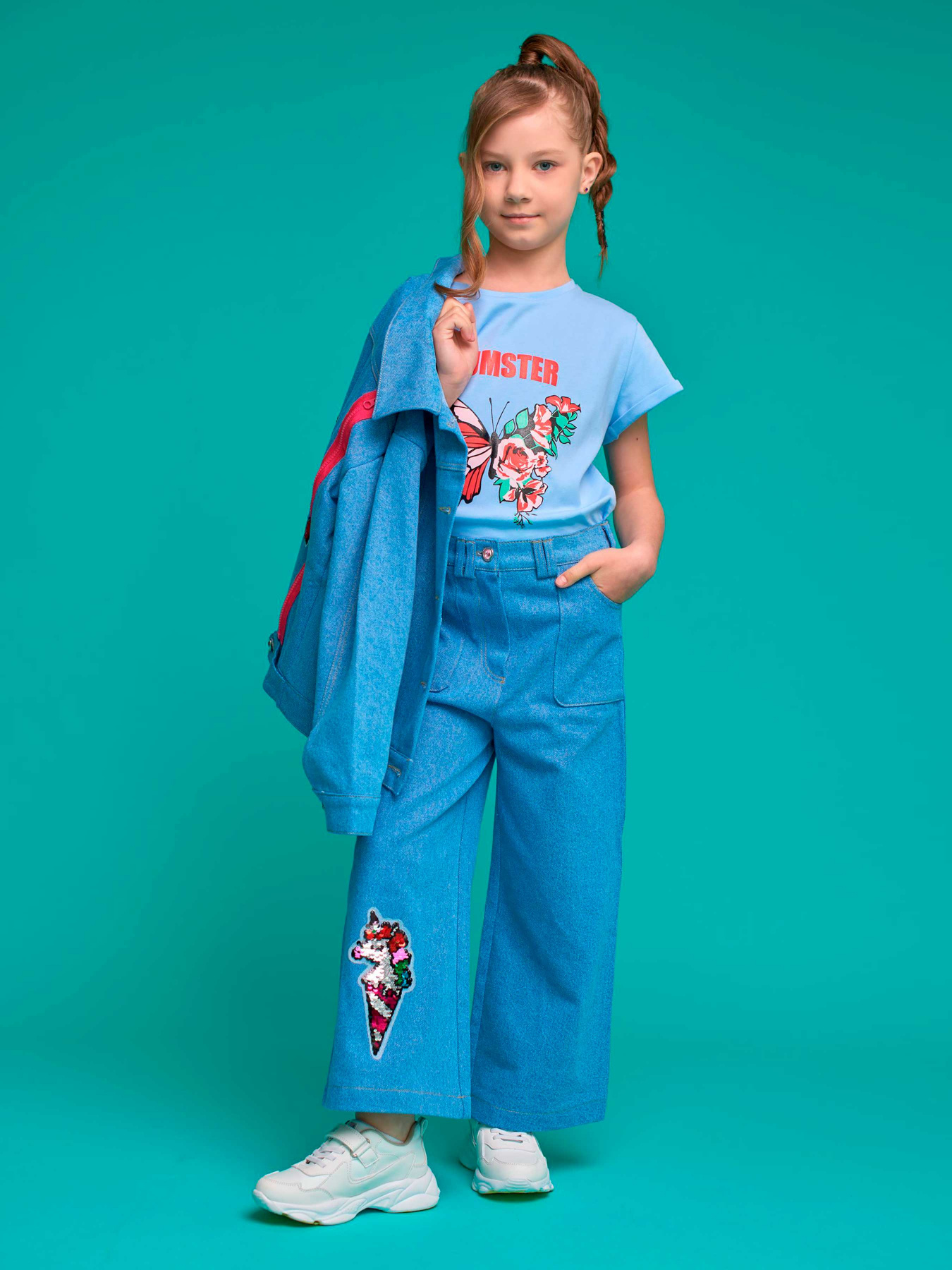 Широкие джинсы YUMSTER модель YH.22.25.001 Фото