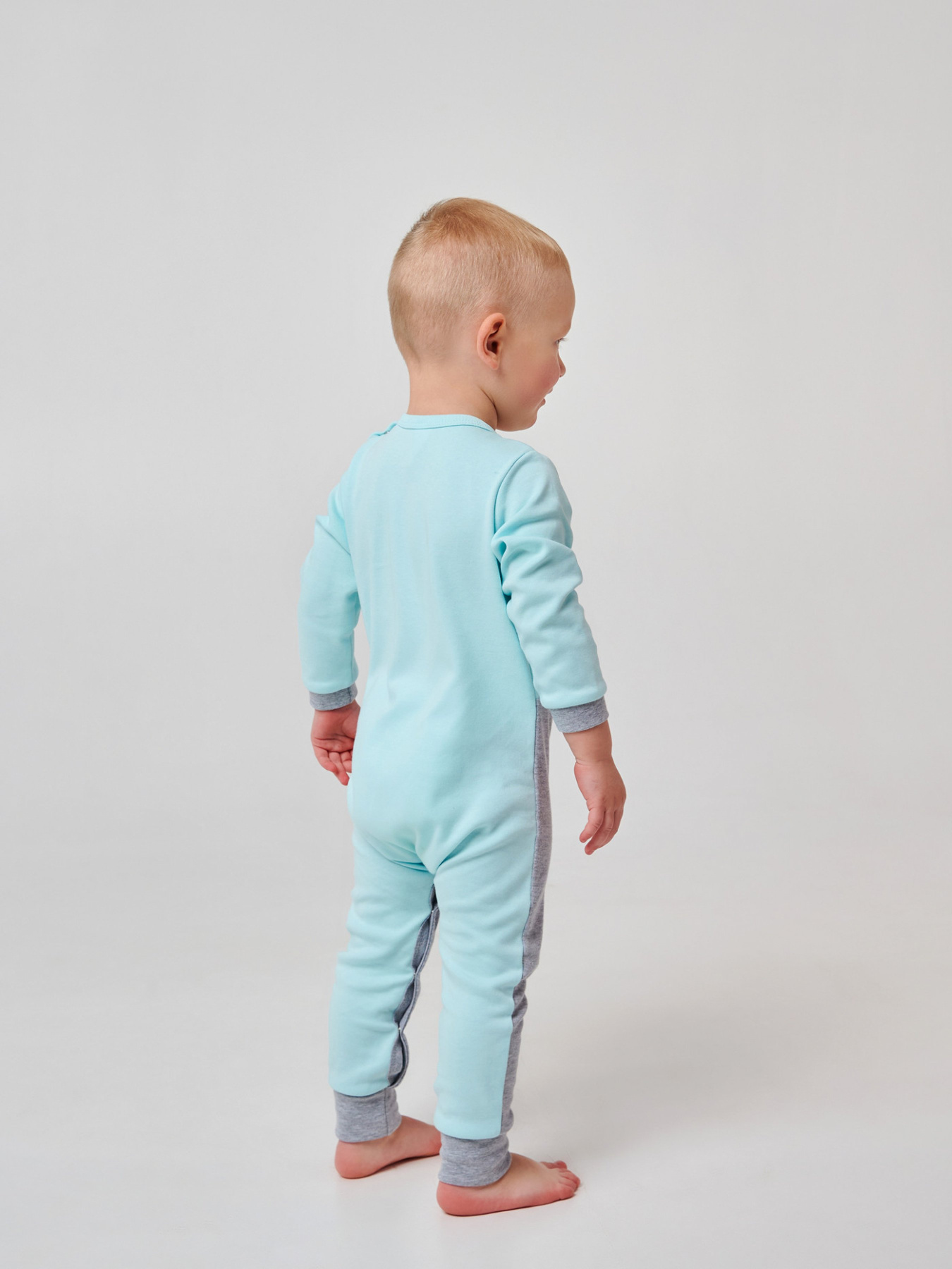 Нательный комбинезон SMIL модель smil_108674-goluboj Фото