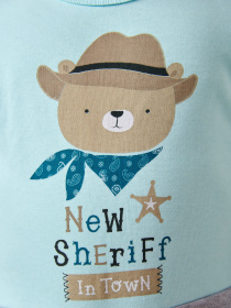 Нательный комбинезон SMIL модель smil_108674-goluboj Фото