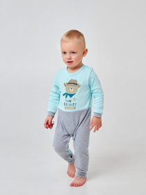 Нательный комбинезон SMIL модель smil_108674-goluboj Фото