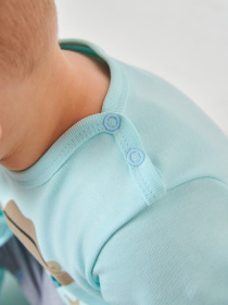 Нательный комбинезон SMIL модель smil_108674-goluboj Фото