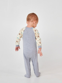 Нательный комбинезон SMIL модель smil_108673-risunok-s-serym-melanzem Фото