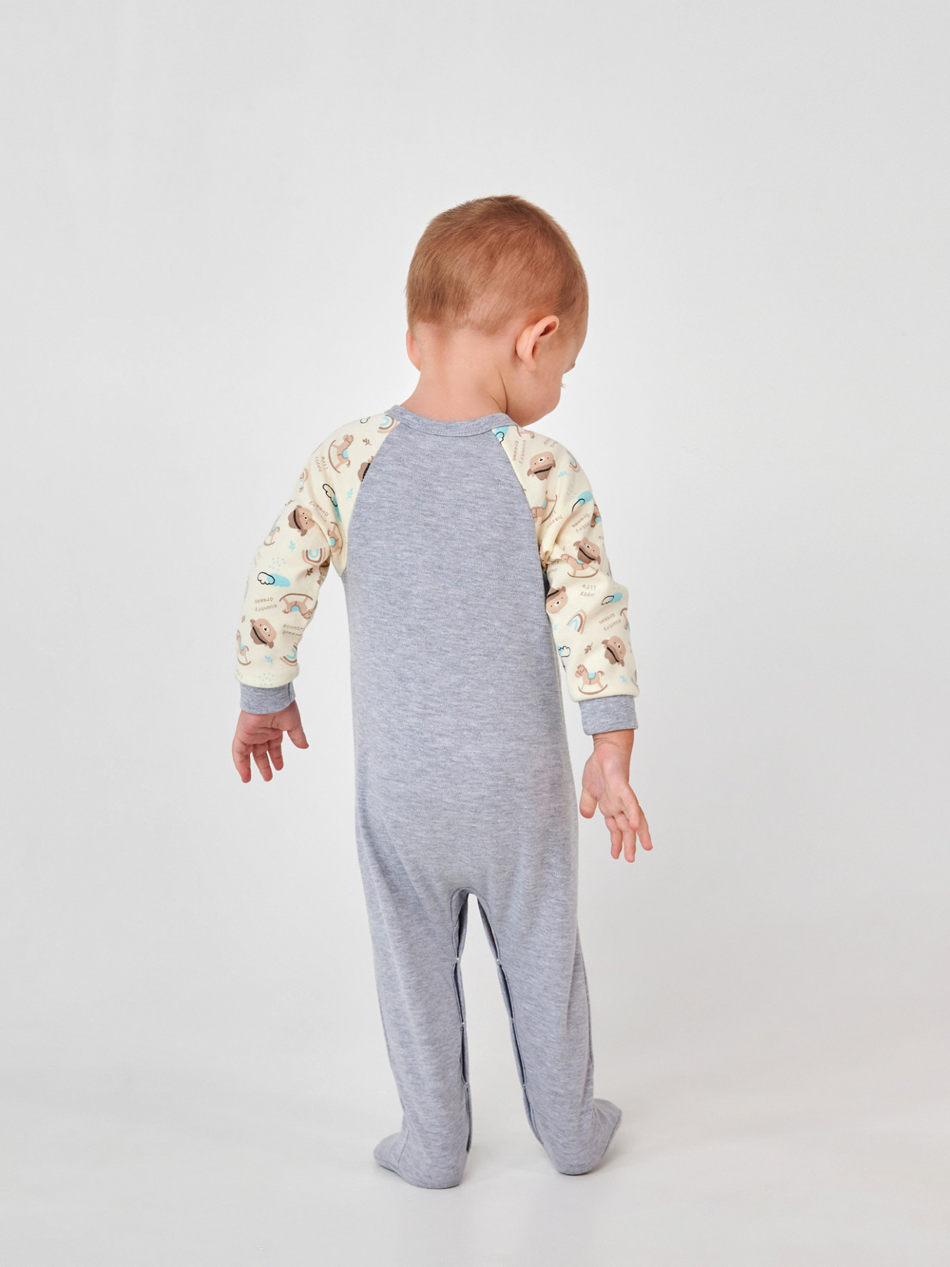 Нательный комбинезон SMIL модель smil_108673-risunok-s-serym-melanzem Фото