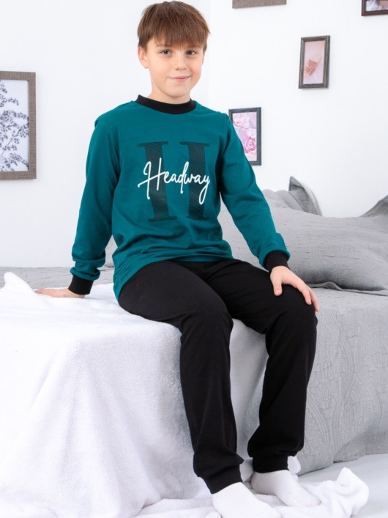 Пижама Носи своє модель 6076-001-33-1-smaragdovij-n Пижама Носи своє модель 6076-001-33-1-smaragdovij-n Фото