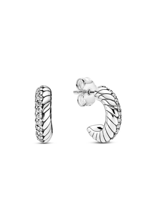 Серьги-гвоздики PANDORA Moments модель 299091C01 Фото