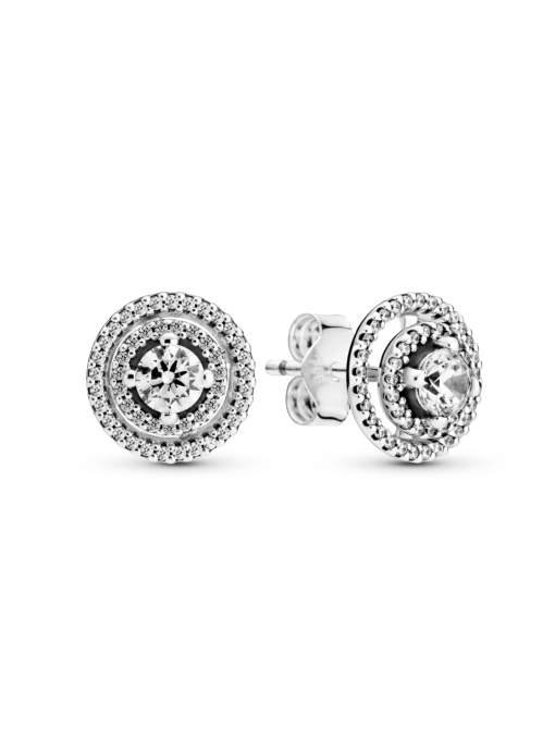 Серьги-гвоздики PANDORA Moments модель 299411C01 Фото