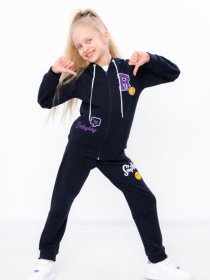 Спортивний костюм Носи своє модель 6018-057-33-3-chornilxno-sinj-smajl Фото