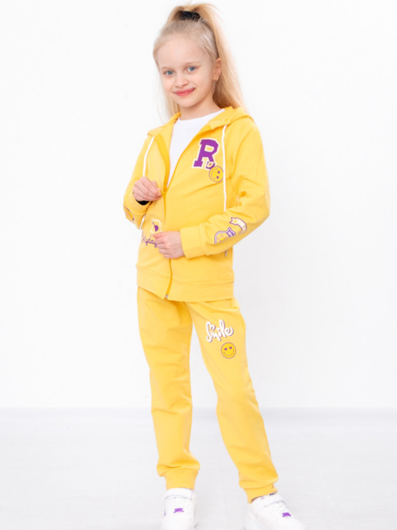 Спортивный костюм Носи своє модель 6018-057-33-3-svtlo-psochnij-smajl Фото