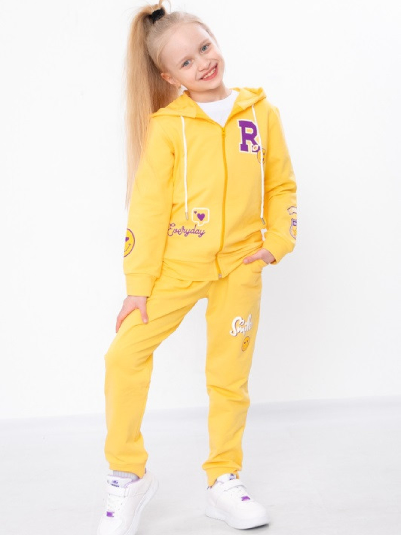 Спортивный костюм Носи своє модель 6018-057-33-3-svtlo-psochnij-smajl Фото