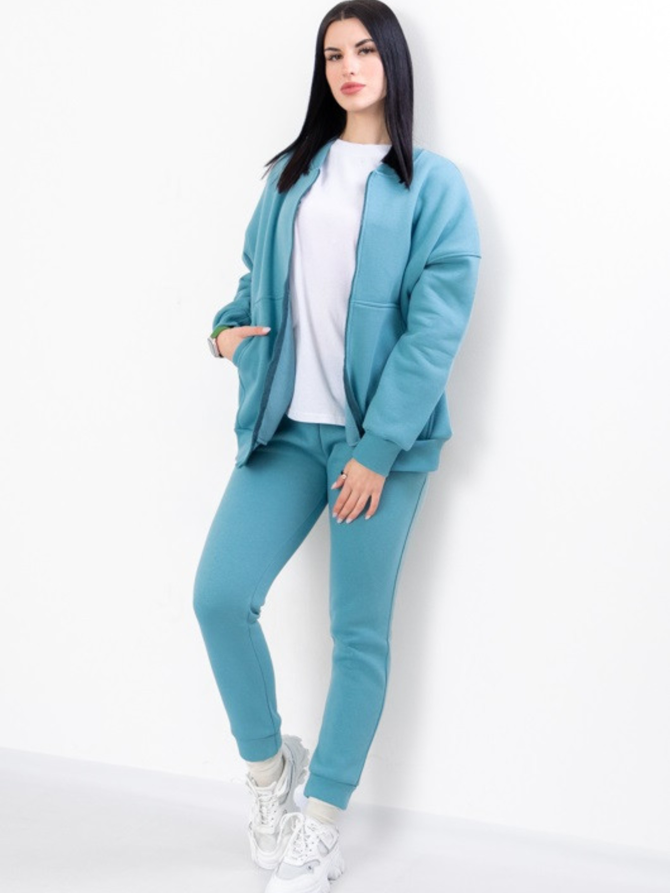 Повседневный костюм Носи своє модель 8371-025-sro-blakitnij Фото