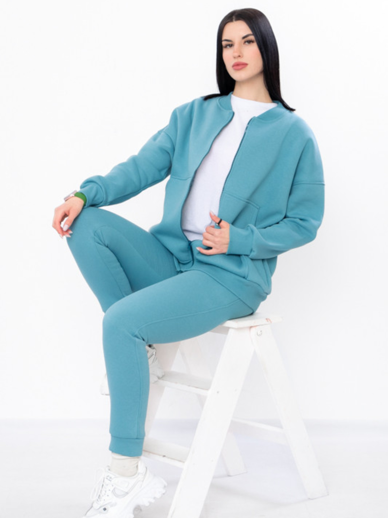 Повседневный костюм Носи своє модель 8371-025-sro-blakitnij Фото