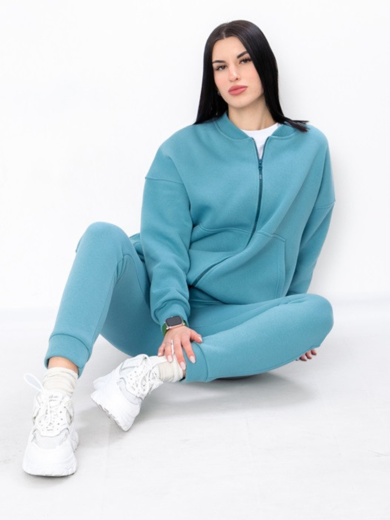 Повседневный костюм Носи своє модель 8371-025-sro-blakitnij Фото