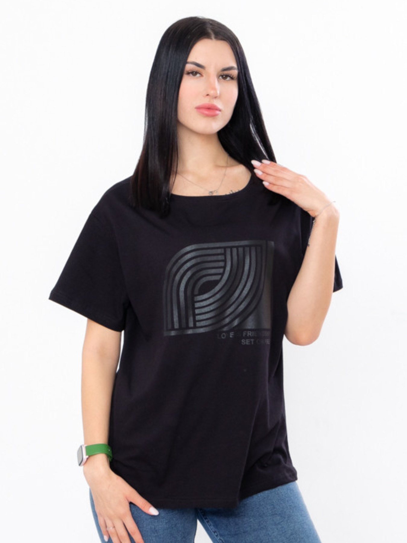 Футболка Носи своє модель 8127-001-33-chornij Фото