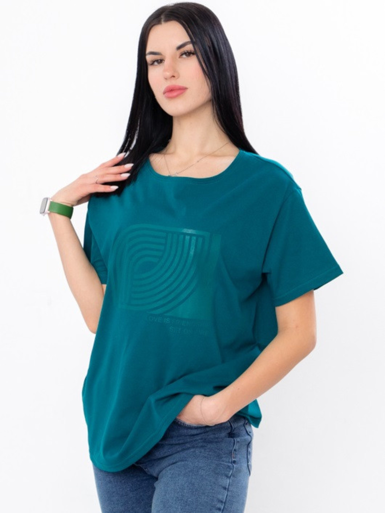 Футболка Носи своє модель 8127-001-33-smaragdovij Фото