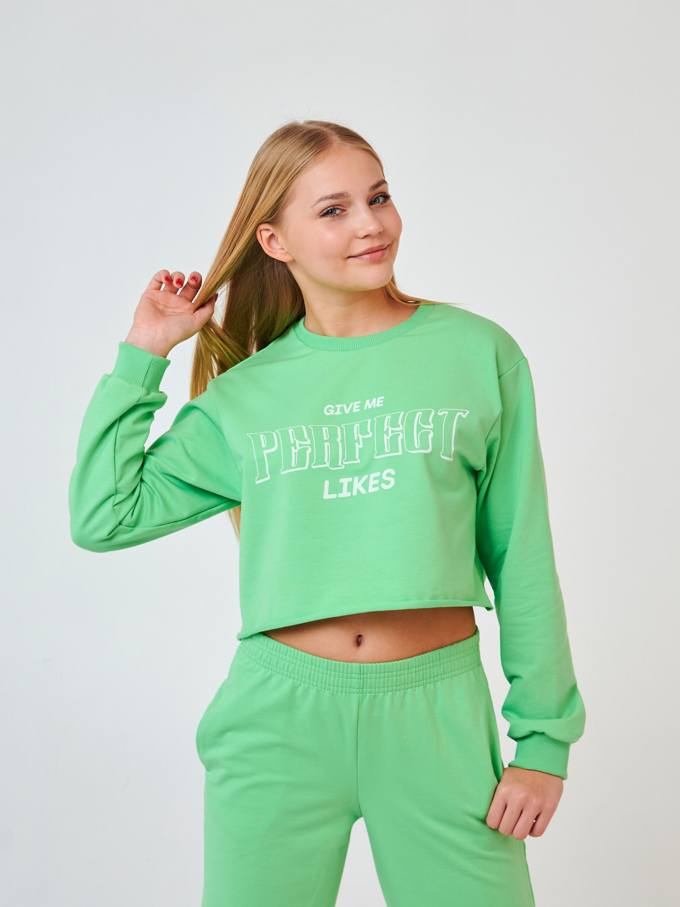 Світшот SMIL модель smil_116619-mentol Світшот SMIL модель smil_116619-mentol Фото