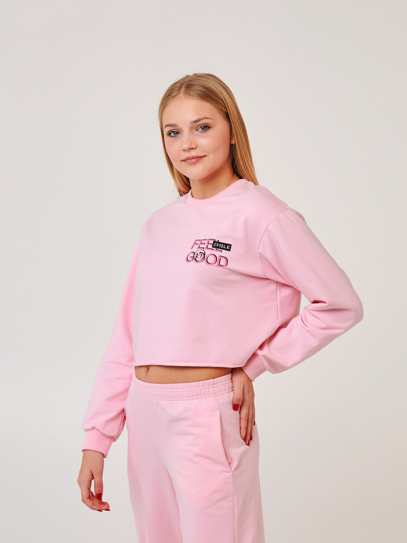 Свитшот SMIL модель smil_116619-rozovyj Фото
