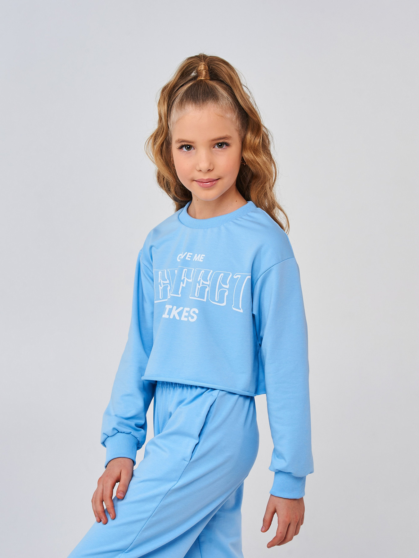 Свитшот SMIL модель smil_116614-goluboj Фото