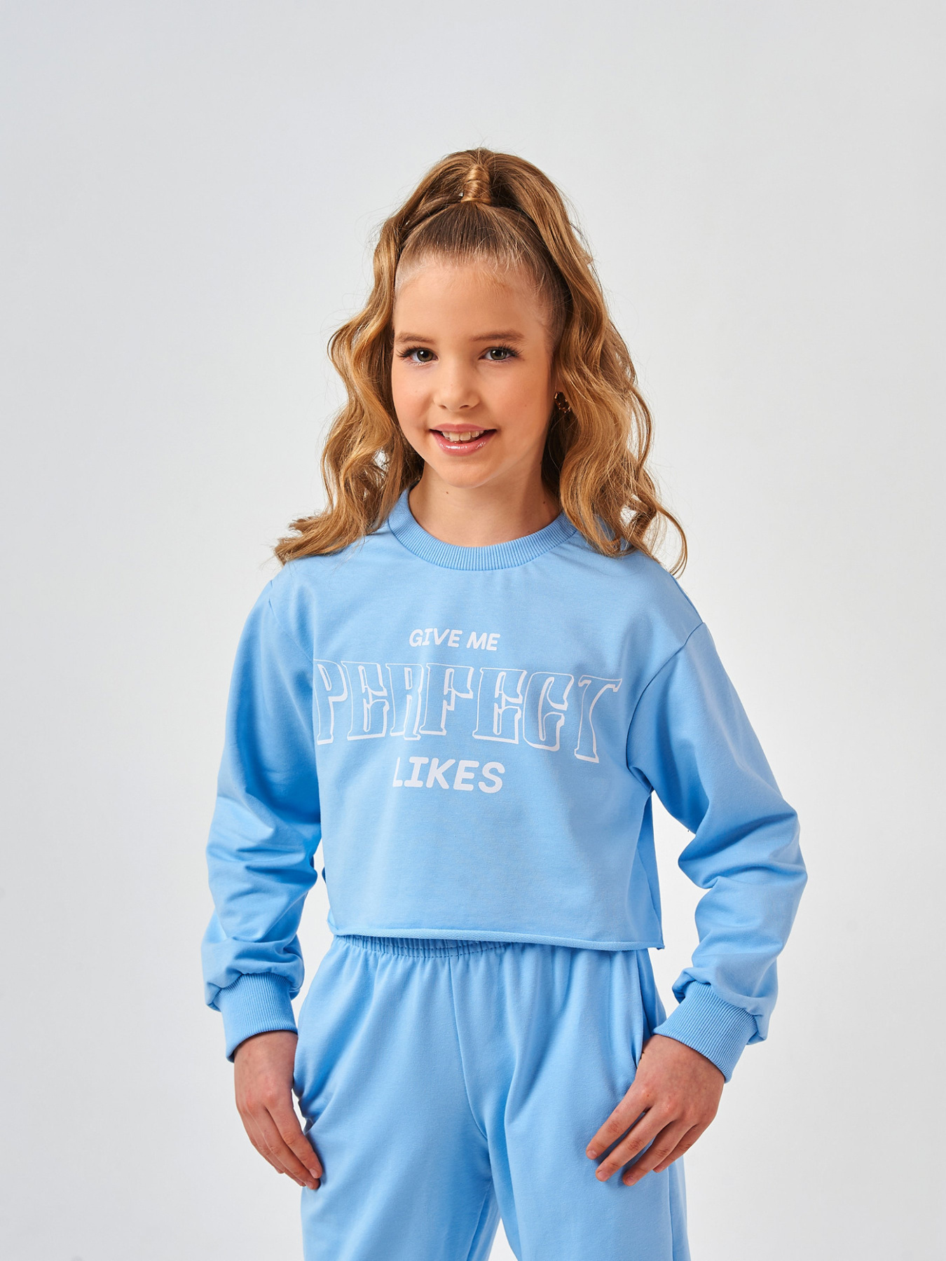 Світшот SMIL модель smil_116614-goluboj Фото