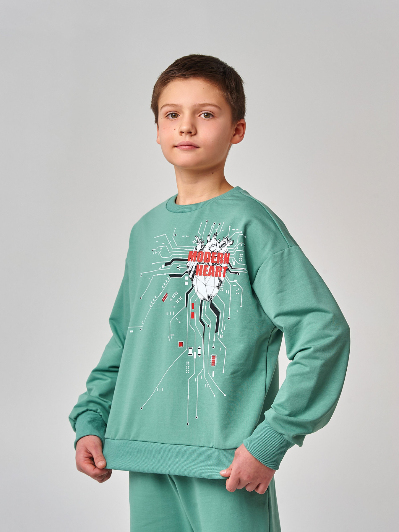 Свитшот SMIL модель smil_116627-zelenyj Фото