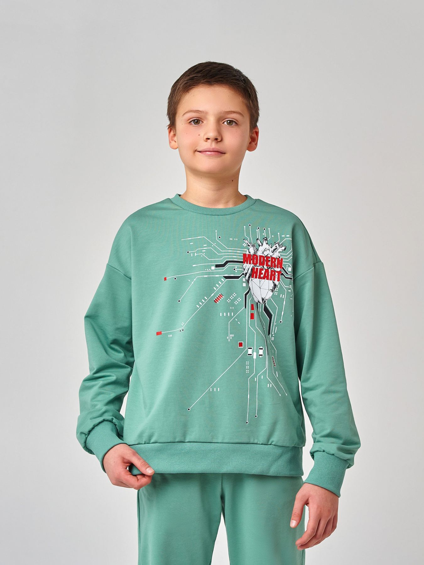 Свитшот SMIL модель smil_116627-zelenyj Фото