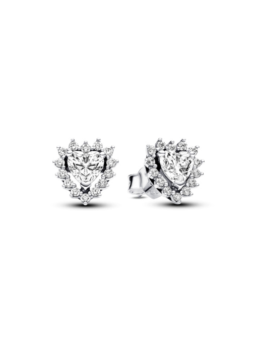 Серьги-гвоздики PANDORA Moments модель 293097C01 Фото