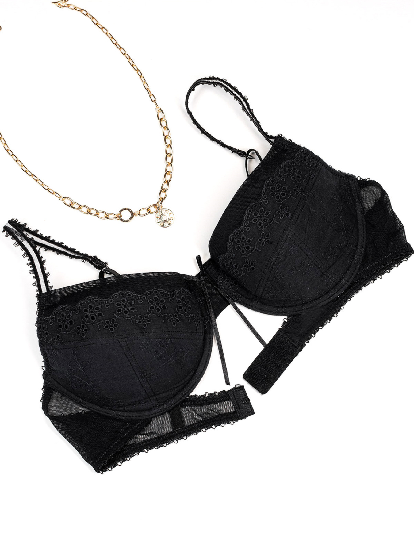 Бюстгальтер ISSA Plus модель BL3-01_черный Фото