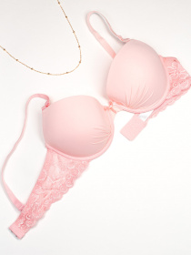 Бюстгальтер ISSA Plus модель BL3-03_розовый Фото