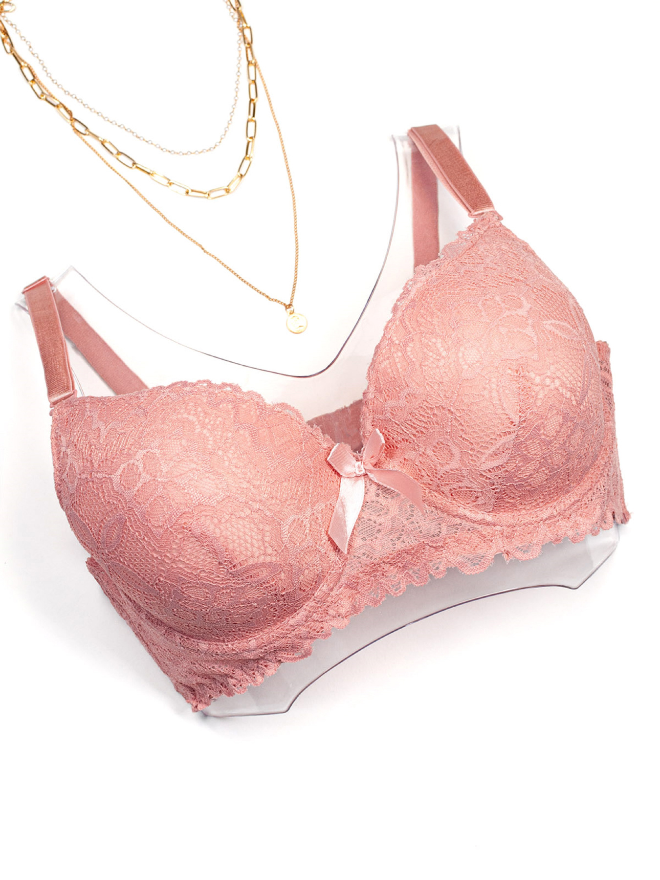 Бюстгальтер ISSA Plus модель BL3-04_розовый Фото