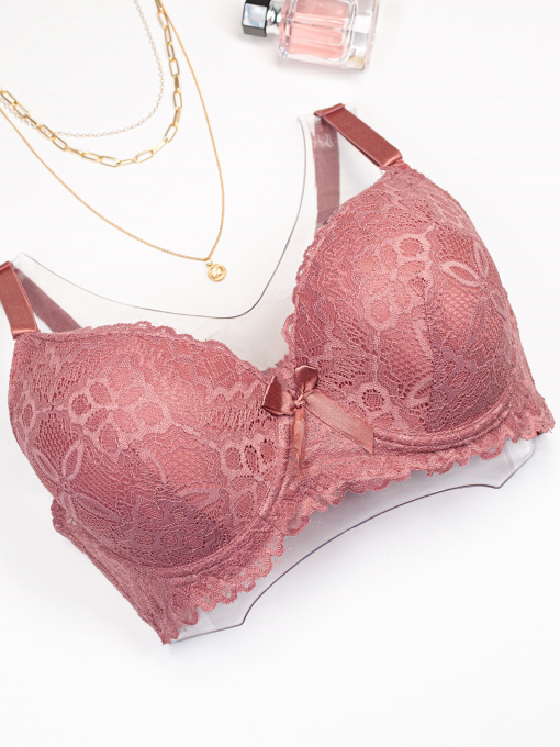 Бюстгальтер ISSA Plus модель BL3-04_темно_розовый Фото