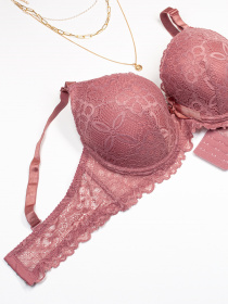 Бюстгальтер ISSA Plus модель BL3-04_темно_розовый Фото