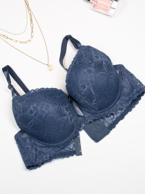 Бюстгальтер ISSA Plus модель BL3-04_синий Фото